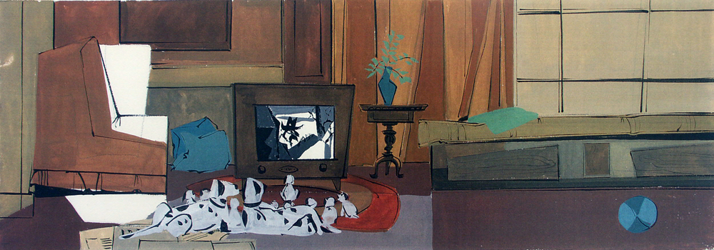 Color Key from 101 Dalmations. ©Disney